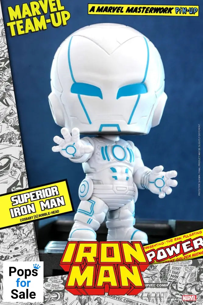 Cosbaby Superior Iron Man - Marvel Comics - Hot Toys - Brand New