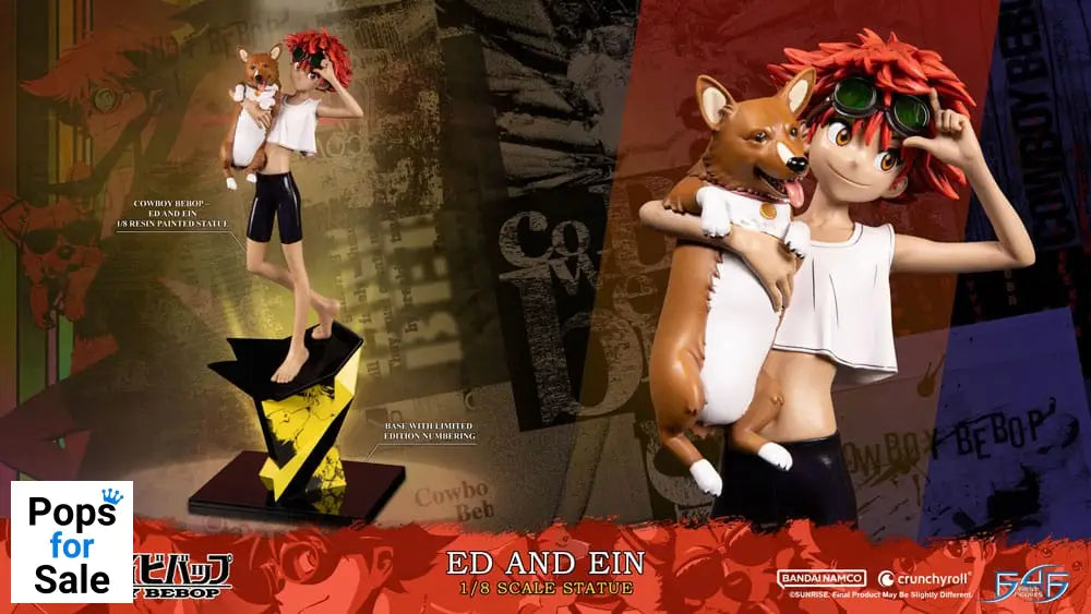 Cowboy Bebop Statue 1/8 Ed & Ein 28 cm