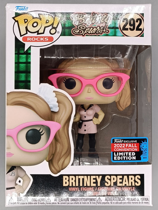 292 Britney Spears (Drive Me Crazy) Rocks - 2022 Con - Funko POP - Box Damaged