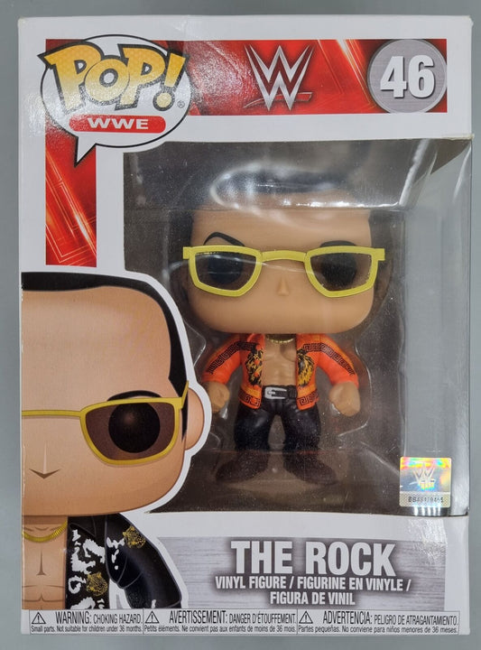 46 The Rock (Old School Orange Shirt) - WWE Funko POP