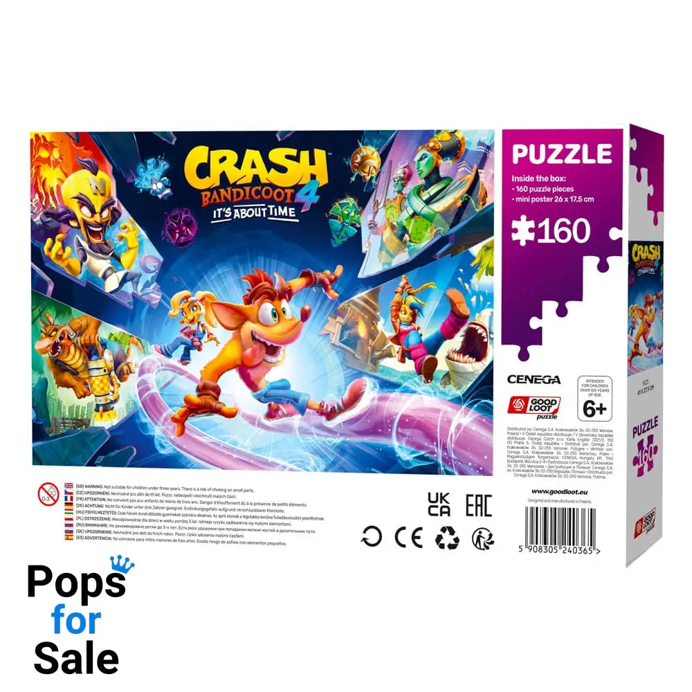 Crash Bandicoot 4 Kids Puzzle It's About Time (160 pieces)