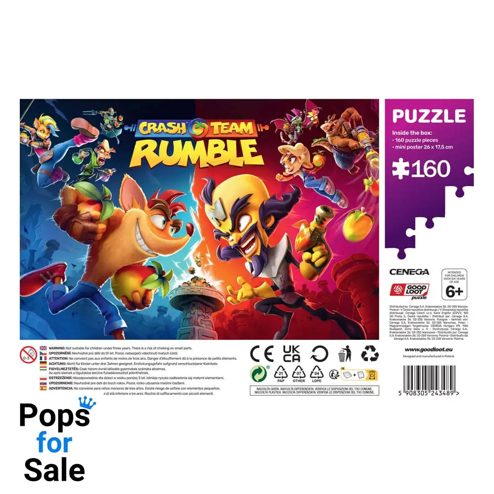 Crash Bandicoot Kids Puzzle Rumble Heroes (160 pieces)