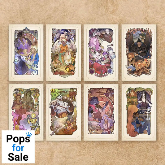 Critical Role Art Print 10th Anniversary Art Nouveau Illustrations 46 x 28 cm - unframed (Set of 8)