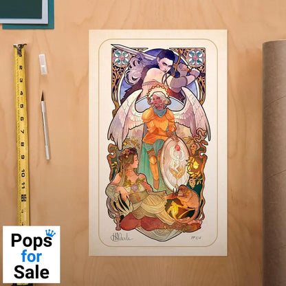 Critical Role Art Print Ashley Johnson: 10th Anniversary Art Nouveau Illustrations 46 x 28 cm - unframed