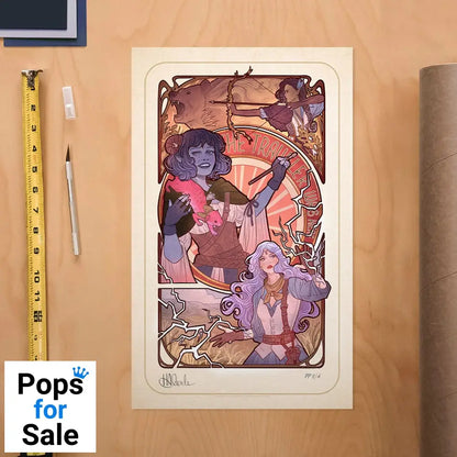 Critical Role Art Print Laura Bailey: 10th Anniversary Art Nouveau Illustrations 46 x 28 cm - unframed