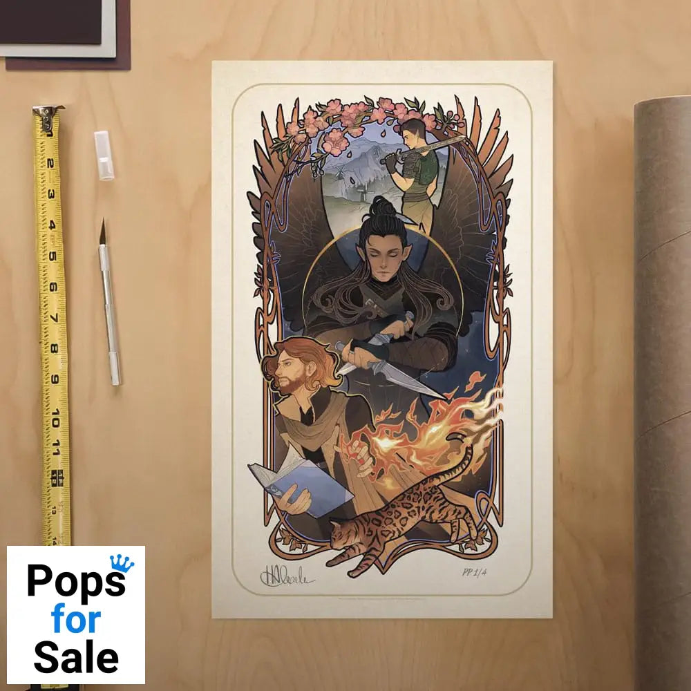 Critical Role Art Print Liam O'Brien: 10th Anniversary Art Nouveau Illustrations 46 x 28 cm - unframed