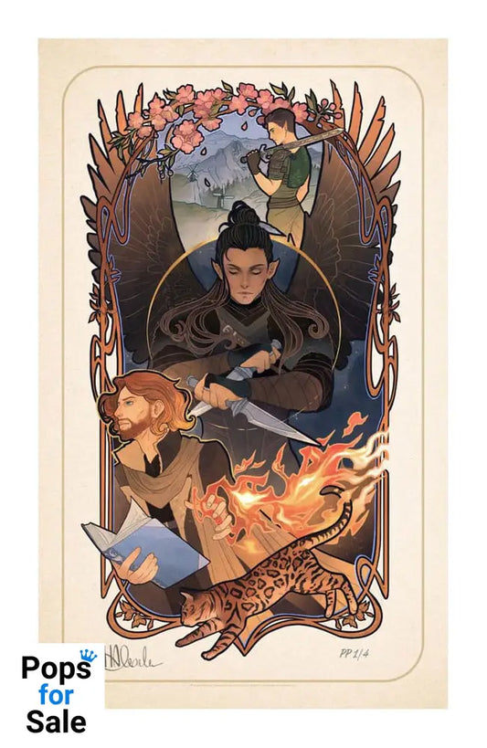 Critical Role Art Print Liam O’Brien: 10th Anniversary Art Nouveau Illustrations 46 x 28 cm - unframed Posters &