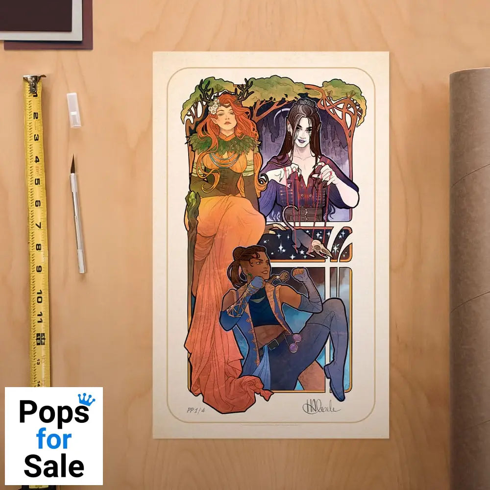 Critical Role Art Print Marisha Ray: 10th Anniversary Art Nouveau Illustrations 46 x 28 cm - unframed