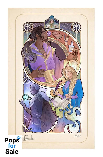 Critical Role Art Print Matthew Mercer: 10th Anniversary Art Nouveau Illustrations 46 x 28 cm - unframed Posters &