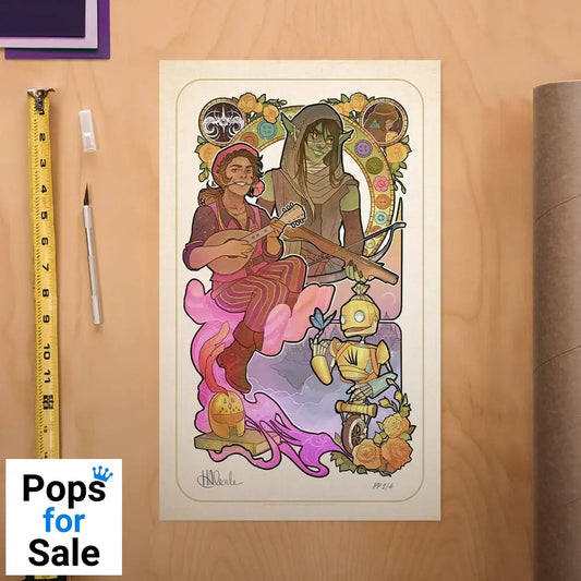 Critical Role Art Print Sam Riegel: 10th Anniversary Art Nouveau Illustrations 46 x 28 cm - unframed