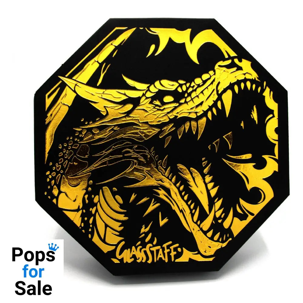 CritStones Arena Dice Tray Black Dragon (Yellow Lid)