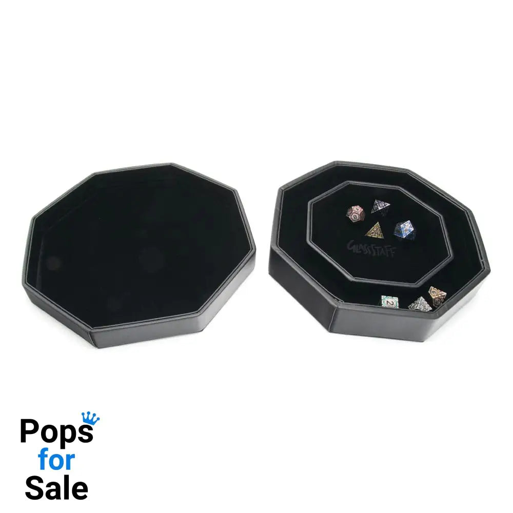 CritStones Arena Dice Tray Black Dragon (Yellow Lid)