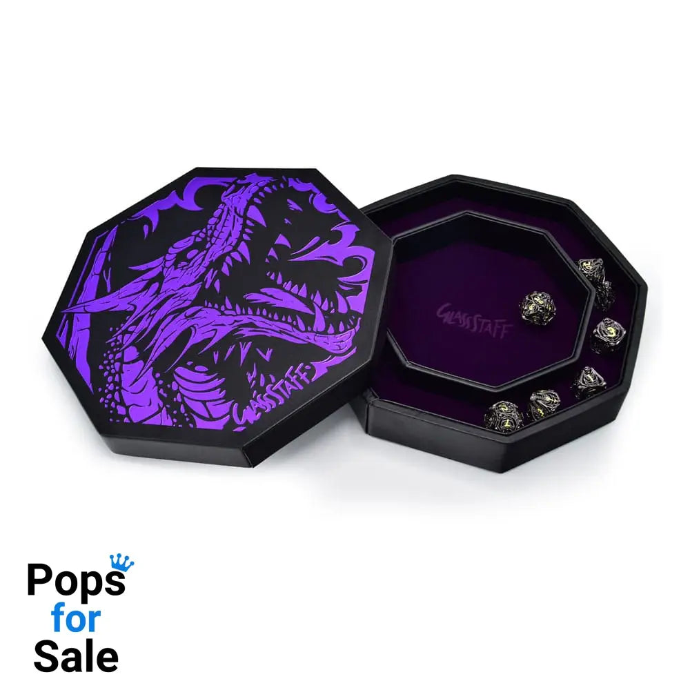 CritStones Arena Dice Tray Purple Dragon