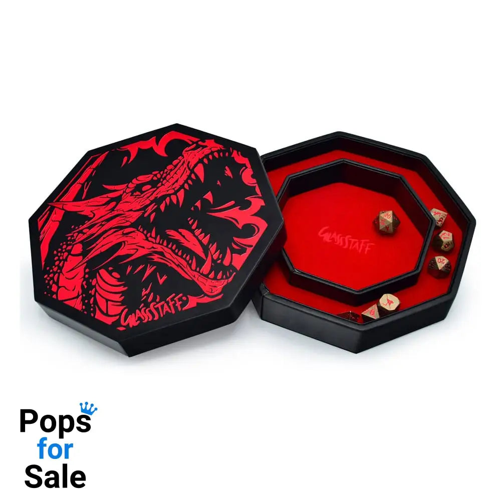 CritStones Arena Dice Tray Red Dragon Board games and accessories