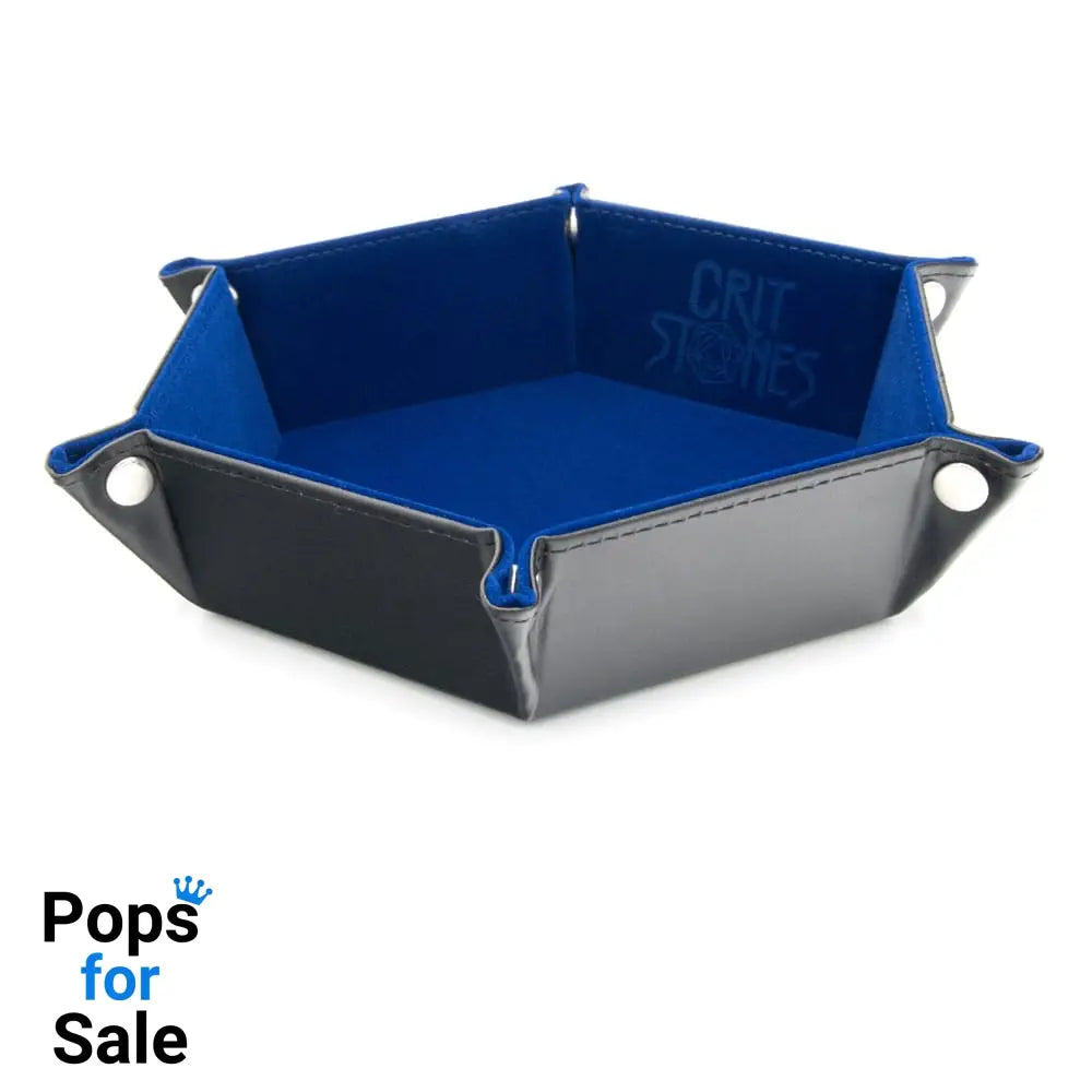 CritStones Folding Dice Tray Blue Board games and accessories