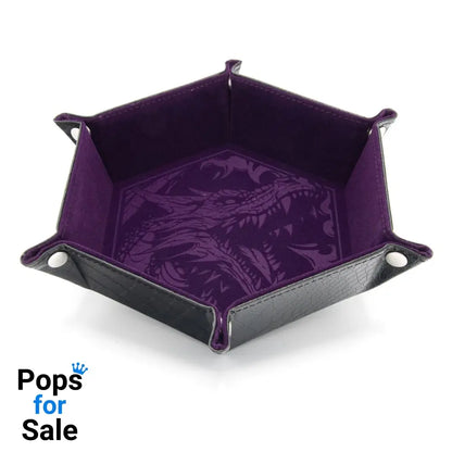 CritStones Folding Dice Tray Dragon Skin Edition Purple Board games and accessories