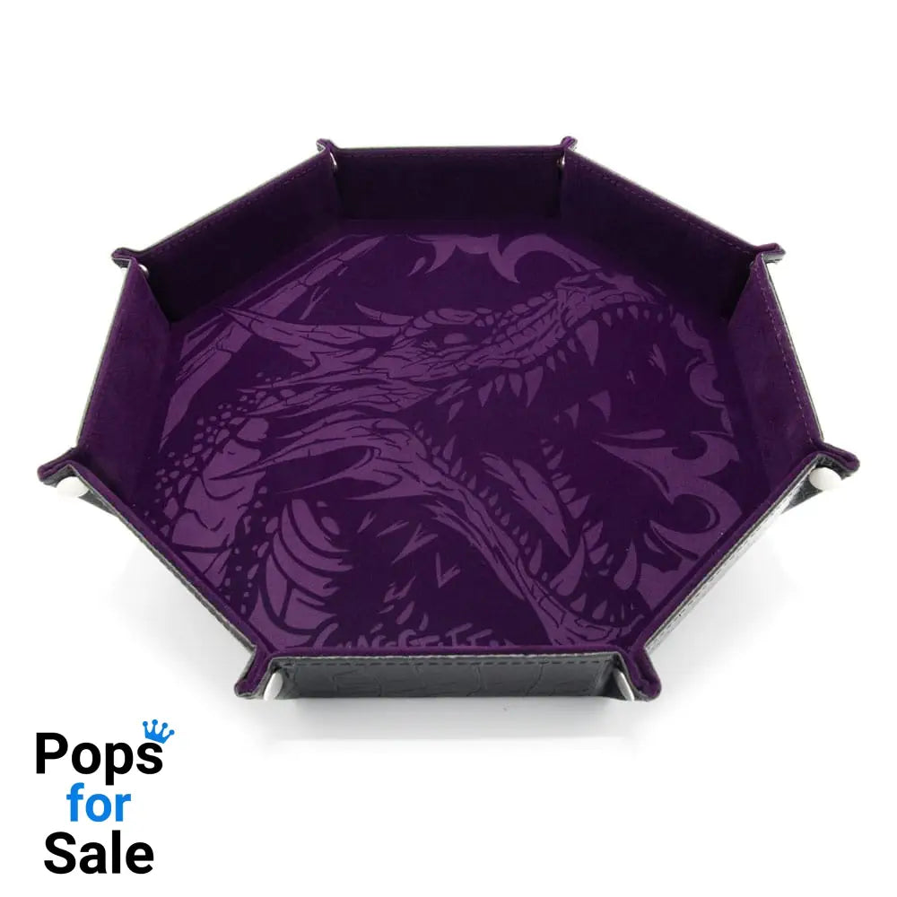 CritStones Folding Dice Tray Dragon Skin XL Edition Purple Board games and accessories