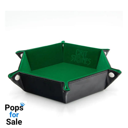 CritStones Folding Dice Tray Green