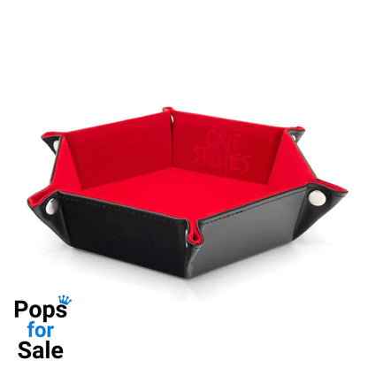 CritStones Folding Dice Tray Red