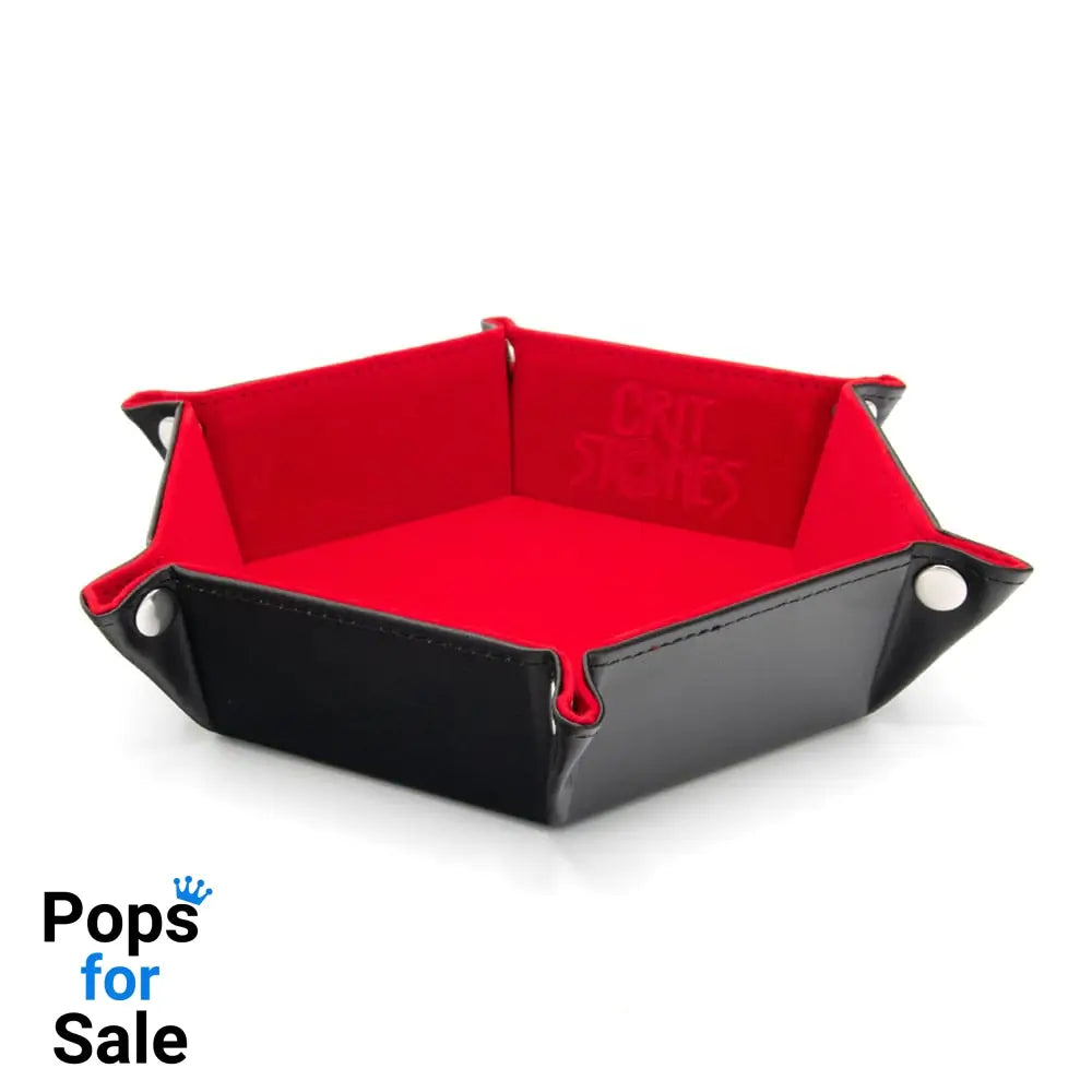 CritStones Folding Dice Tray Red