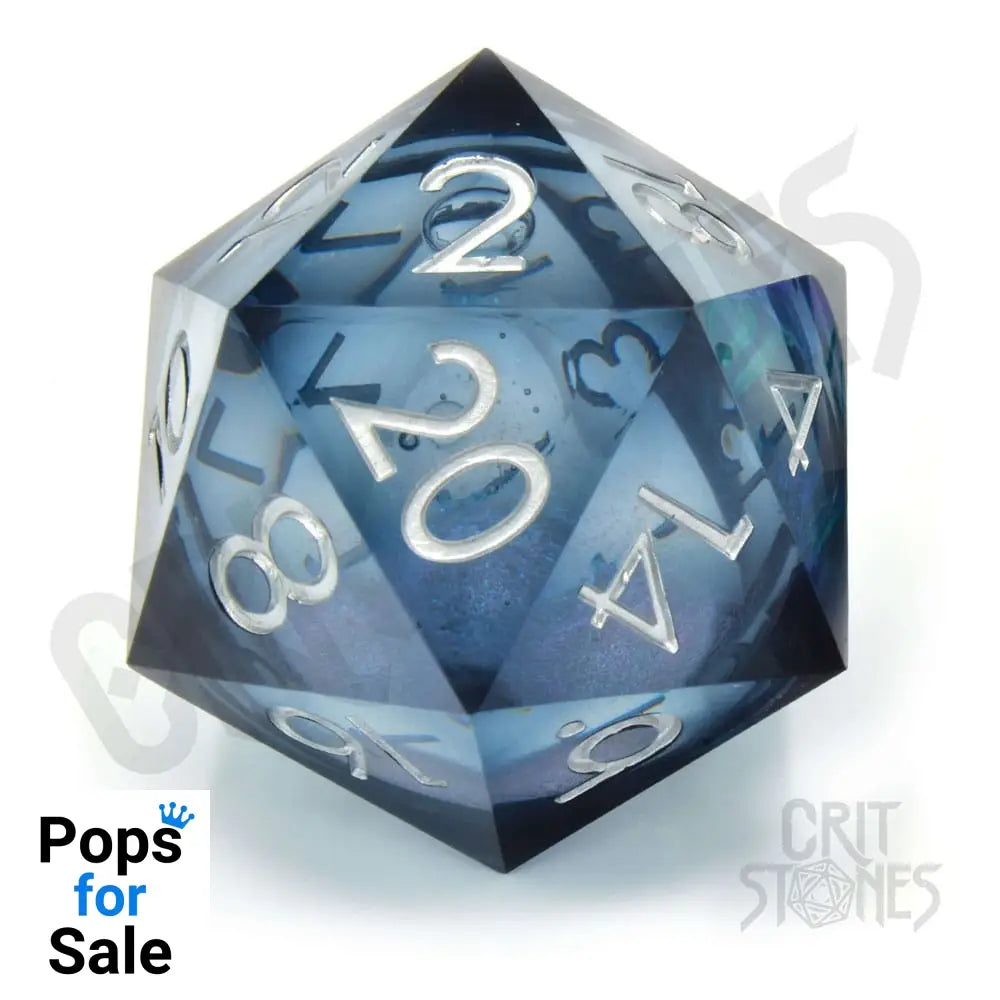 CritStones Liquid Core Dice D20 Ocean Orb 5 cm