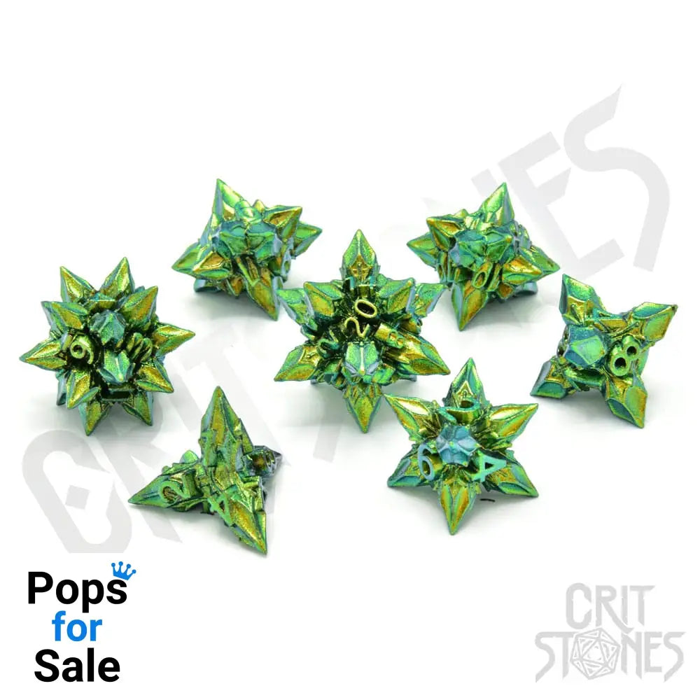 CritStones Metal Dice Set Unholy Bane (7)