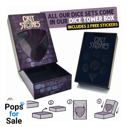 CritStones Metal Dice Set Unholy Bane (7)