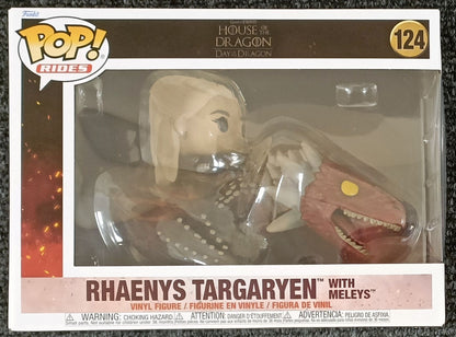 124 Rhaenys Targaryen with Meleys - Rides - House of the Dragon (Game of Thrones) New Funko POP