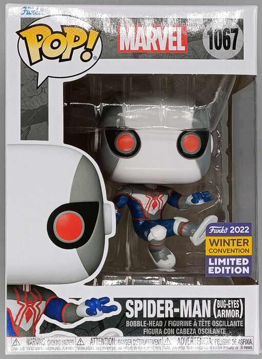 #1067 Spider-Man (Bug-Eyes Armor) Marvel 2022 Con Box Damaged Funko POP
