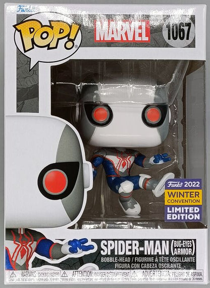 #1067 Spider-Man (Bug-Eyes Armor) Marvel 2022 Con Box Damaged Funko POP