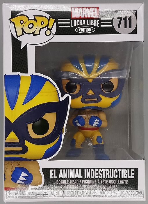 711 El Animal Indestructible (Wolverine) Marvel Luchadores - Box Damaged Funko POP