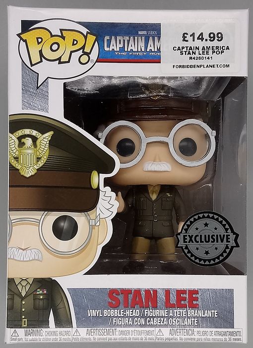 #282 Stan Lee (General) - Marvel Captain America Box Damaged Funko POP
