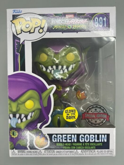 #991 Green Goblin Glow - Marvel Monster Hunters Mech Strike Funko POP