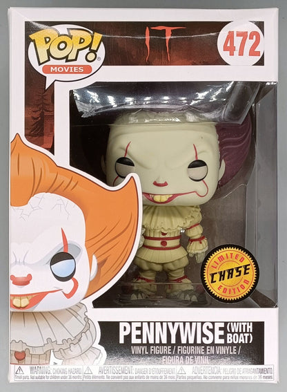 472 Pennywise (with Boat- Sepia) Chase - Horror - IT - Funko POP - Box Damaged