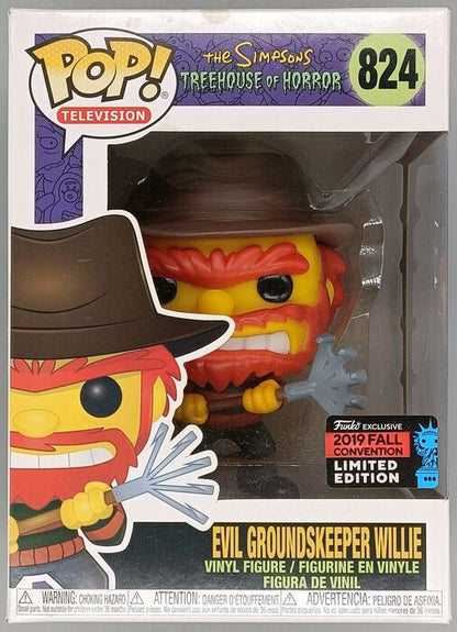 824 Evil Groundskeeper Willie - The Simpsons - Box Damaged Funko POP