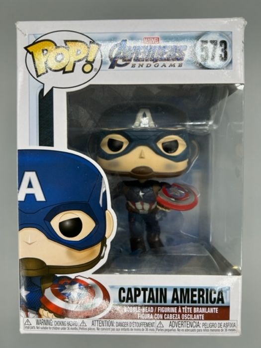 #573 Captain America Mjolnir & Broken Shield Marvel A Box Damaged Funko POP