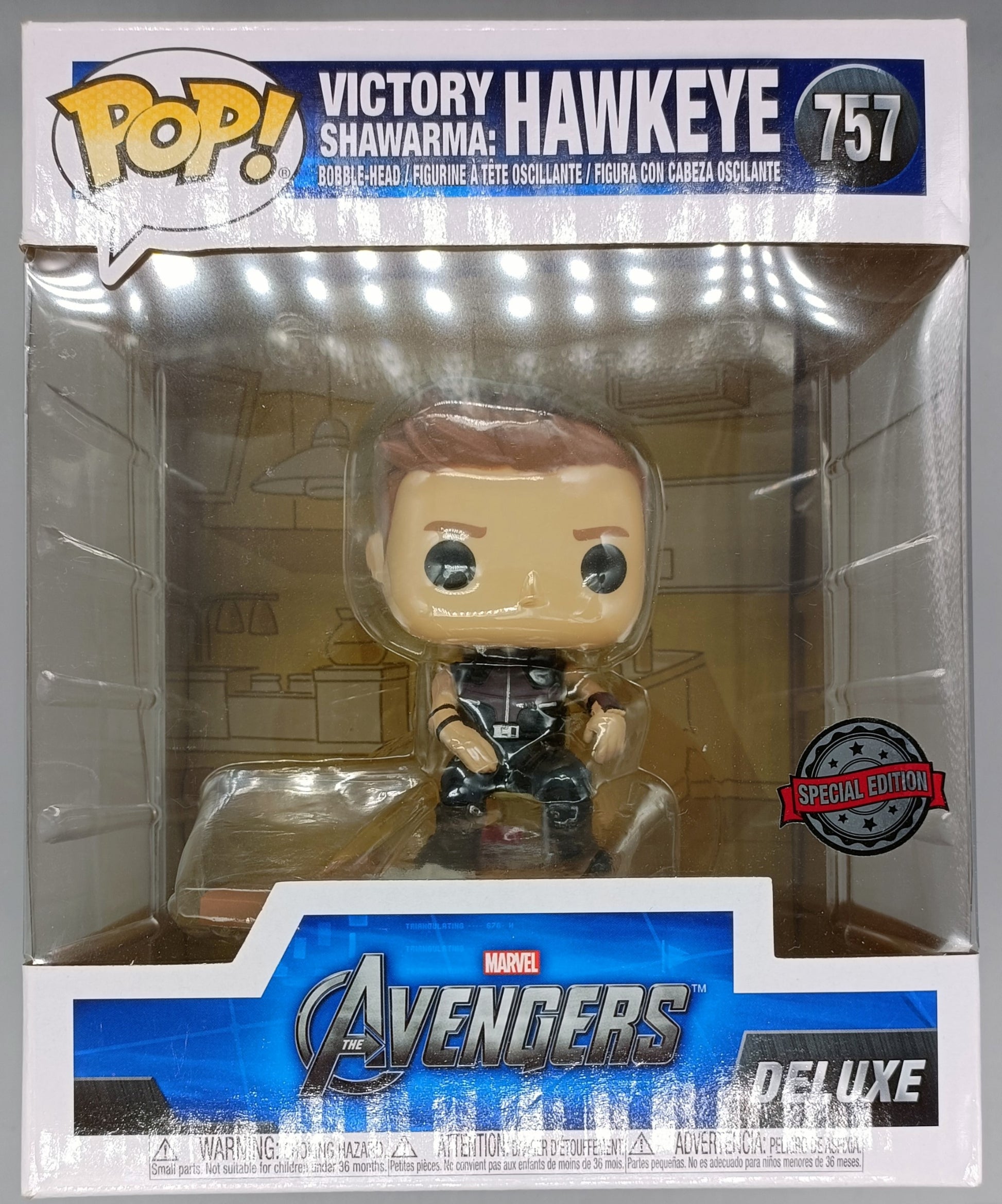 #757 Victory Shawarma: Hawkeye - Deluxe - Marvel Avengers Funko POP