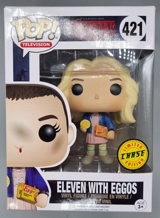 #421 Eleven with Eggos (Wig) Chase Edition - Stranger Things Funko POP