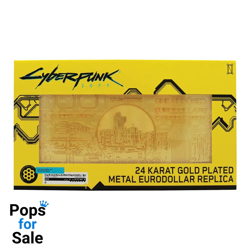 Cyberpunk 2077 24k Gold Plated Metal Eurodollar Replica