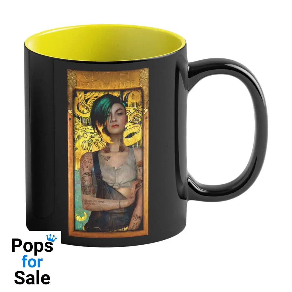 Cyberpunk 2077 Game Art Chronicles Heat Change Mug Judy inspired by Gustav Klimt 450 ml