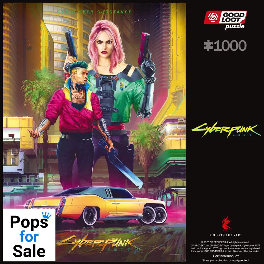 Cyberpunk 2077 Puzzle Kitsch Style (1000 pieces)