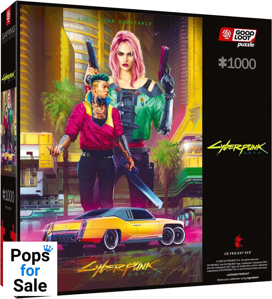 Cyberpunk 2077 Puzzle Kitsch Style (1000 pieces)
