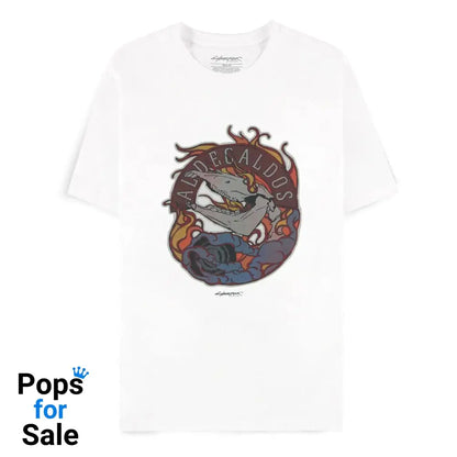 Cyberpunk 2077 T-Shirt Aldecaldos Horse skull Size M T-shirts