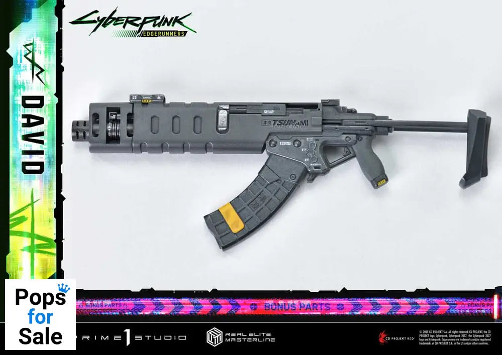Cyberpunk: Edgerunners Real Elite Masterline Series Statue 1/4 David Deluxe Bonus Version 58 cm