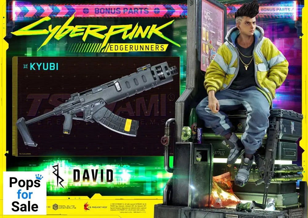 Cyberpunk: Edgerunners Real Elite Masterline Series Statue 1/4 David Deluxe Bonus Version 58 cm Statues