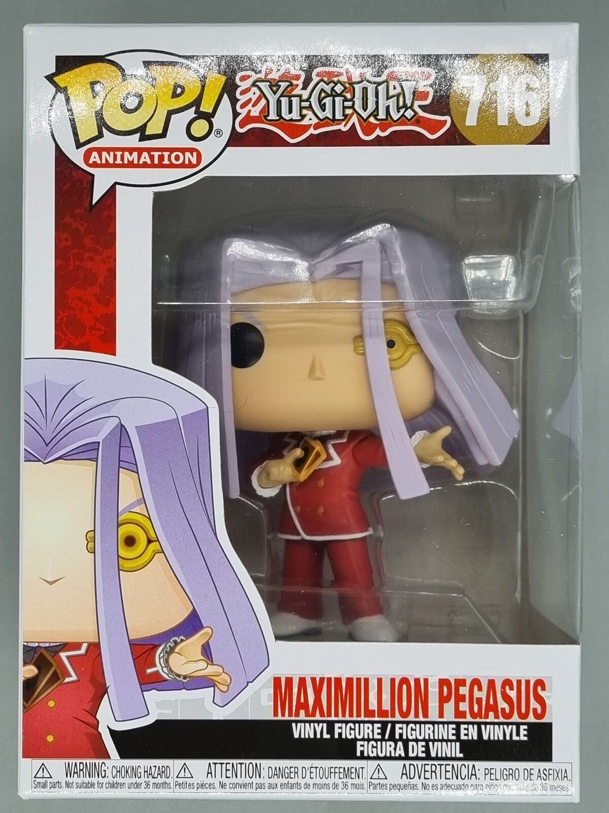 716 Maximillion Pegasus - Pop Animation - Yu-Gi-Oh Funko POP - Box Damaged