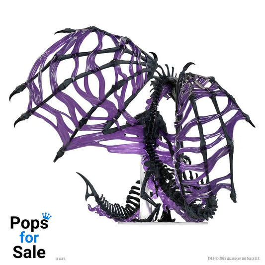 D&D Icons of the Realms Boxed prepainted Miniatures Black Dracolich 30 cm