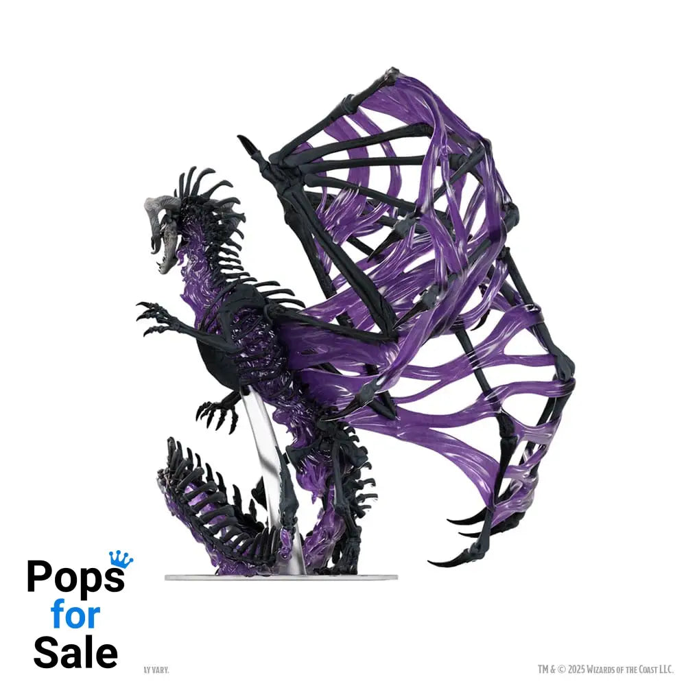 D&D Icons of the Realms Boxed prepainted Miniatures Black Dracolich 30 cm Miniature Gaming & Tabletop