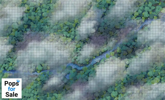 D&D Icons of the Realms: Sky Battle Mat Miniature Gaming & Tabletop