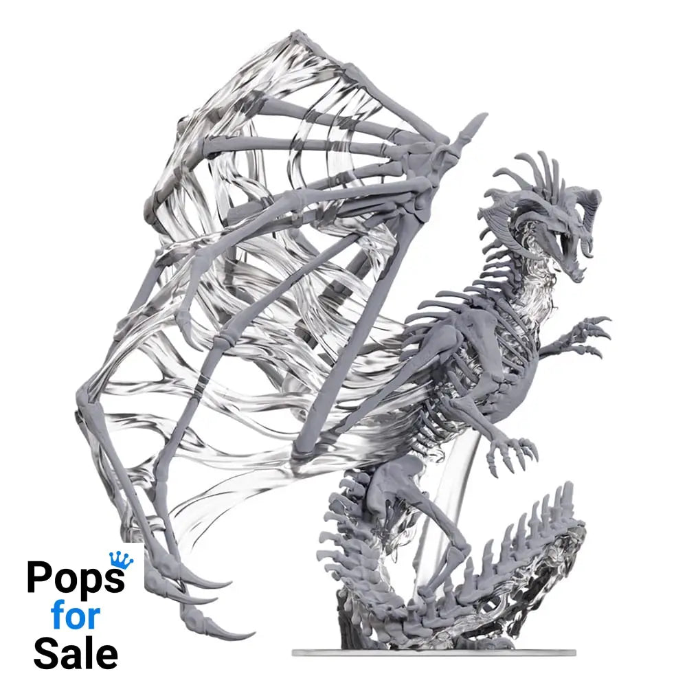 D&D Nolzur’s Marvelous Miniatures Unpainted Miniatures Black Dracolich 30 cm Miniature Gaming & Tabletop